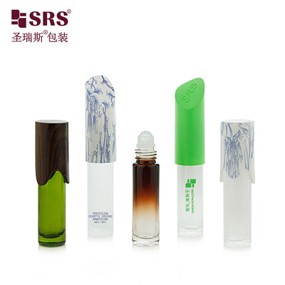 Bouteille innovante en verre à rouleaux (10 ml)    Cap en forme personnalisée, conception moulable pour les marques de beauté