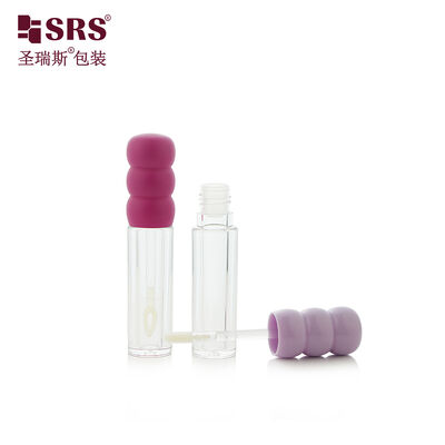 SLR023-3ML Bouteille claire avec bonnet de forme unique pour le brillant des lèvres