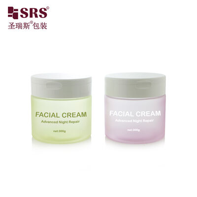 PET007 200g 250g 300g Pot de crème PET en plastique avec capuchon pour le démaquillage du corps