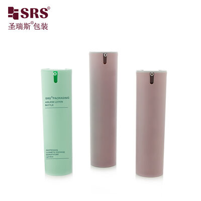 SRS-FO 30ML 50ML Bouteille de pompe sans air en PP ronde pour emballage cosmétique pour lotion pour le visage