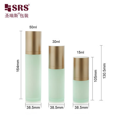SRS-RS 15ml 30ml 50ml vide pompe à lotion acrylique haut de gamme bouteille de sérum cosmétique emballage en gros