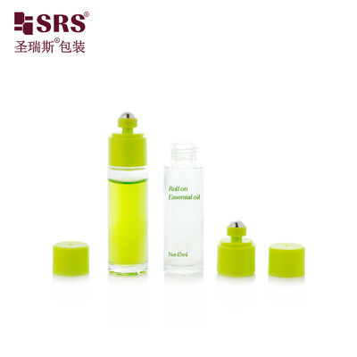 BLPB 15 ml bouteille en verre à rouleaux à paroi épaisse moulée avec commutateur pour huile essentielle