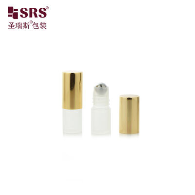 Wholesale 2ML Mini  Plastic Roller Bottle Refillable Roll On Bottle With Aluminium Cap Steel Ball