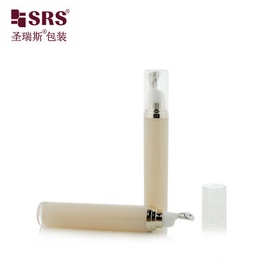 15ml/20ml Press Type Acrylic Bottle With Alloy Roller Head Empty Eye Serum Cosmetic Packaging