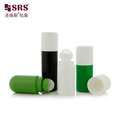 Factory Supply 50ml 60ml 90ml Roller Bottle, Empty Deodorant Roll-on Bottle With Double Layer Childproof Cap Custom Logo