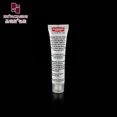 16mm Empty PE Squeeze Tube, Round Tip Cosmetic Packaging Tube for Balm & Muscle Cream
