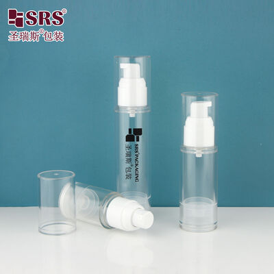 Custom Airless Vacuum Bottle 15ml 30ml 50ml Empty Cosmetic Pump Bottle with Lotion or Spray Pump