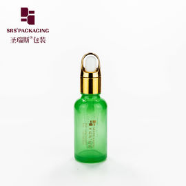 Couleur personnalisée Bouteille gouttelette en verre avec épaule en aluminium pour huile essentielle