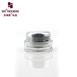 peinture gris acrylique ronde en plastique crème de nuit mat bocal cosmétique