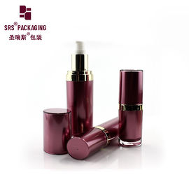 L040 bouteille en plastique acrylique vide de 15 ml 30 ml 60 ml 120 ml de luxe en forme ovale
