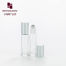 10 ml 1/3 oz de bouteilles en verre à paroi épaisse et transparente à rouleaux vides huile essentielle
