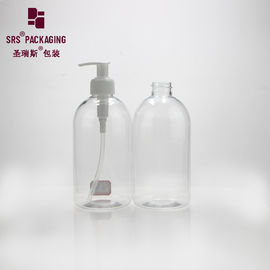 désinfectant pour les mains vide transparent 500 ml bouteilles en plastique rondes pour animaux de compagnie