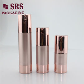 bouteille de sérum en plastique de couleur rose-or, vide, sur mesure, sans air 30 ml