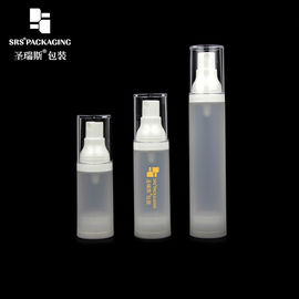 15 ml 30 ml 50 ml de pulvérisation en plastique avec alcool vide bouteilles de pompe sans air glacées