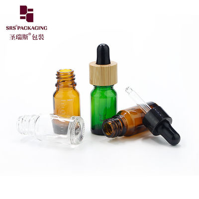 emballage cosmétique sans gouttelier de fuite huile essentielle bouteille de verre vert vide