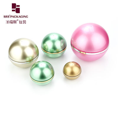 forme de boule de couleur personnalisée acrylique crème pour la peau vide jarre 5g