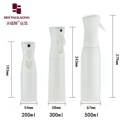 couleur personnalisée brouillard super fin vide 200 ml 300 ml 500 ml bouteille en plastique à pulvérisation continue