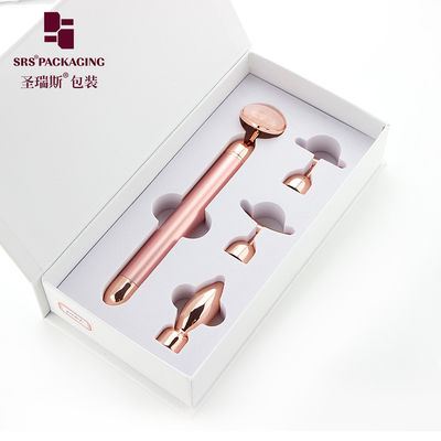 emballage cosmétique luxe tête de massage au jade vibrateur électrique barre de beauté