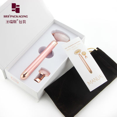 boîte cosmétique cadeau de luxe avec spécifications lift 3d masseur à rouleaux faciaux