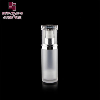Bouteille sans air de 15 ml 30 ml 50 ml de forme ronde de couleur personnalisée