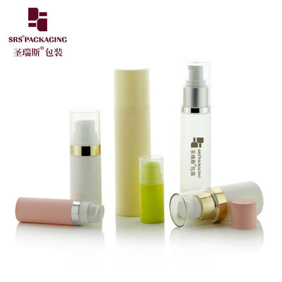 15 ml 30 ml 50 ml personnalisation couleur vide plastique PP PCR bouteille de pompe sans air