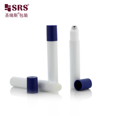 Injection Couleur blanche Ronde Soins oculaires Sérum Plastique vide Bouteille en rouleau de 15 ml