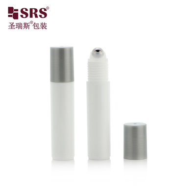 1/3 oz de stock de couleur blanche plastique PP anti-démangeaisons bouteille à rouleaux liquide 10 ml