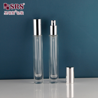 Bouteille de spray en verre vide à paroi épaisse et ronde de parfum et de parfum 10 ml