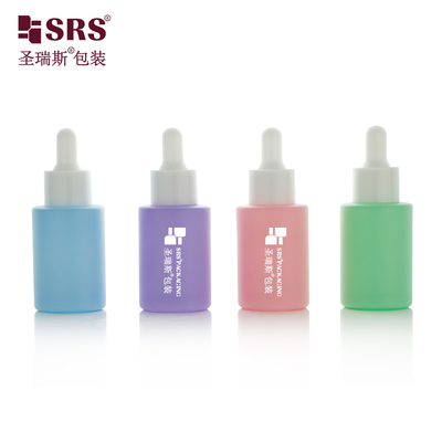 Couleur de peinture glacée sérum de soins de la peau vide flacon de verre à goutte à goutte 30 ml