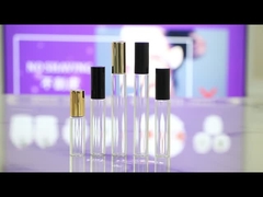 BLP17 15 ml 17 mm de diamètre bouteille métallisée en or rose en verre avec une vraie boule en or et un capuchon en aluminium.