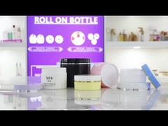 SRSQ 80g 100g 120g 150g 200g 300g 400g Plastique épuration du corps brillante écologique coloré PP PCR Jar