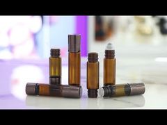 SGP1 Bouteille en verre ambre avec boule à rouleaux