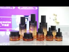 GL017 Luxury Thick Wall Glass Bottle With Lotion Pump Dropper