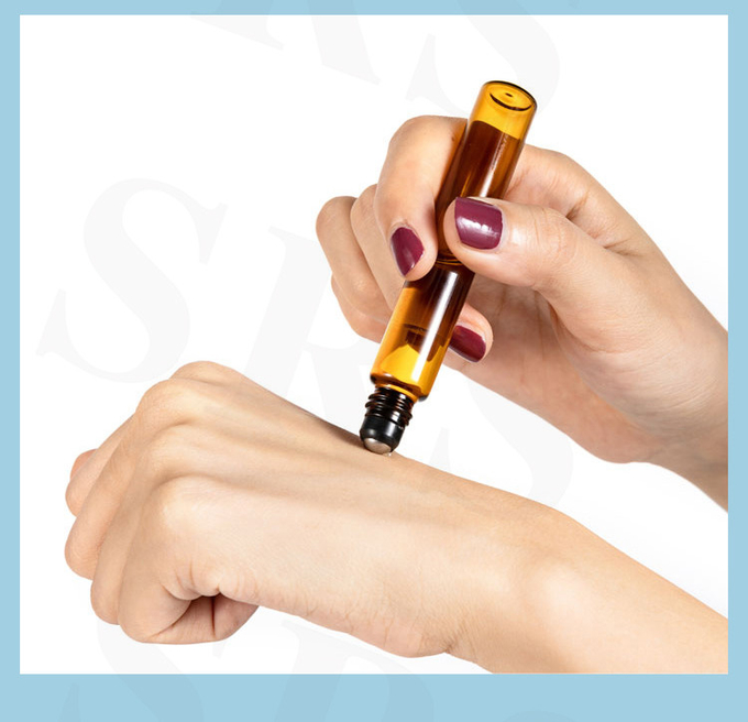 BLP-1ML Mini échantillon portable de taille vide bouteille en verre transparent emballage en rouleau 3